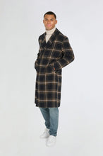 Load image into Gallery viewer, Jacob Fashion Wool Coat with Check Print RRP £179
