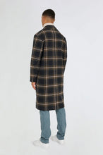 Load image into Gallery viewer, Jacob Fashion Wool Coat with Check Print RRP £179
