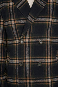 Jacob Fashion Wool Coat with Check Print RRP £179