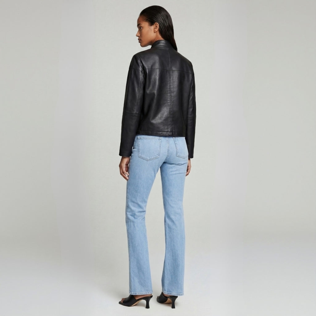 Leather Jacket in Black RRP £259
