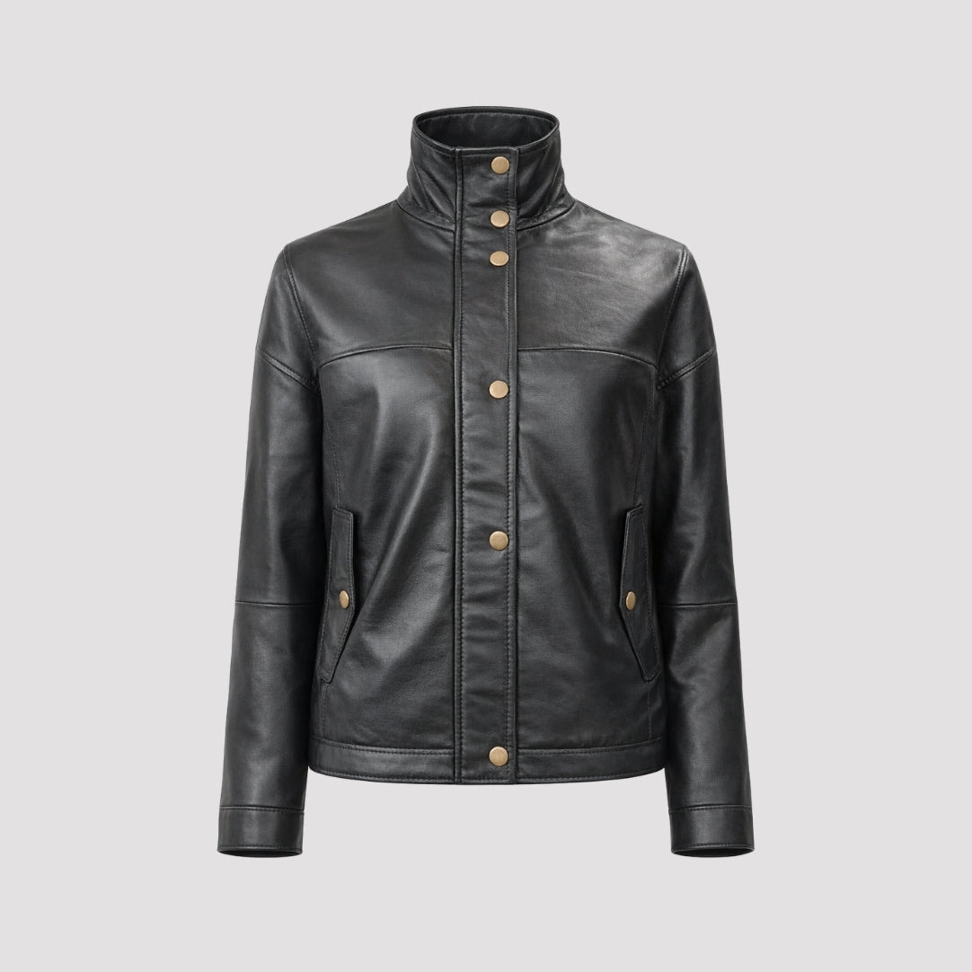Leather Jacket in Black RRP £259