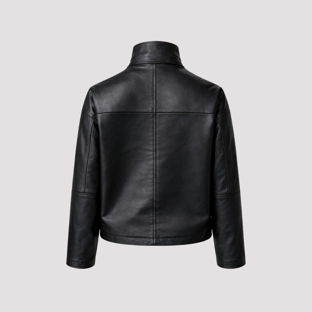Leather Jacket in Black RRP £259