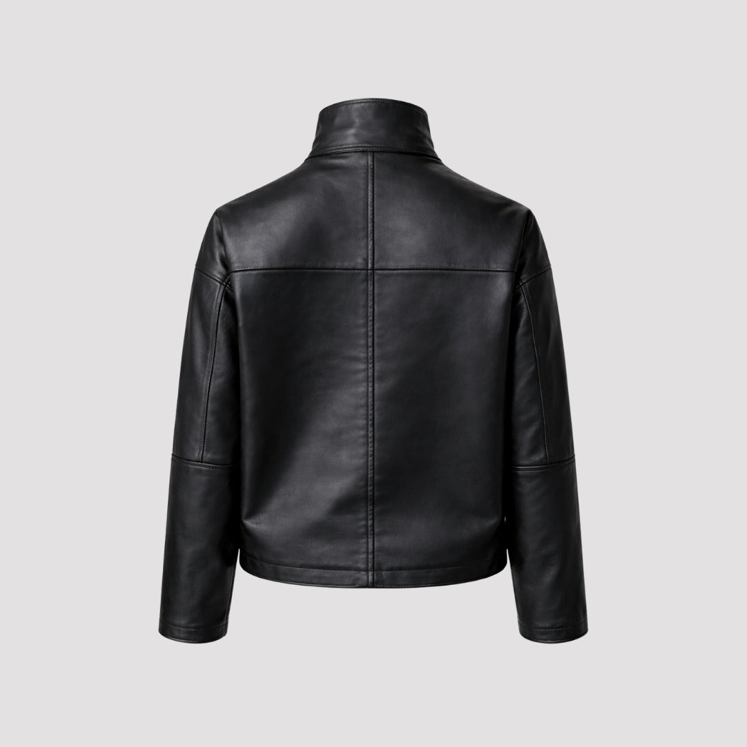 Leather Jacket in Black RRP £259