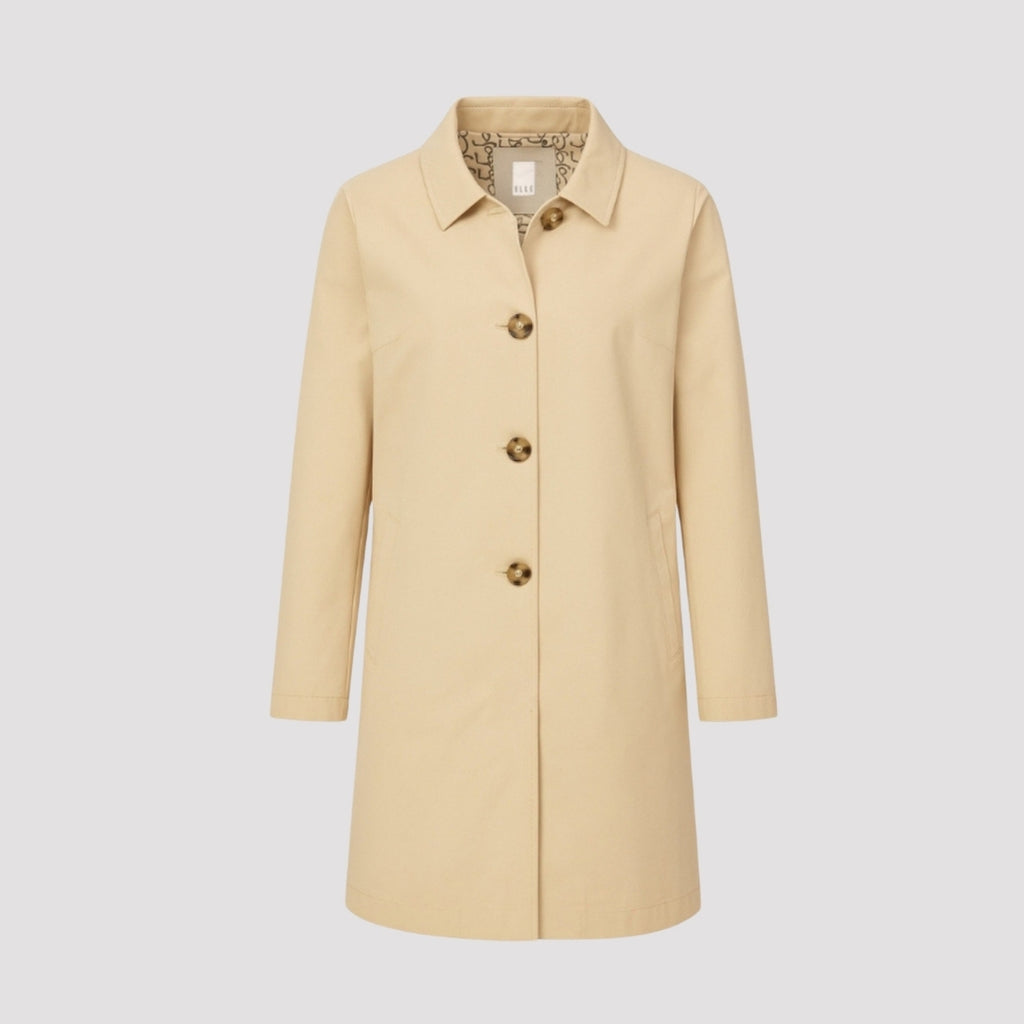 Jennifer Single Breasted Basic Mac in Ivory RRP £159