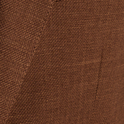 Sandro Slim Fit Linen Look Suit Trousers in Rust RRP £69