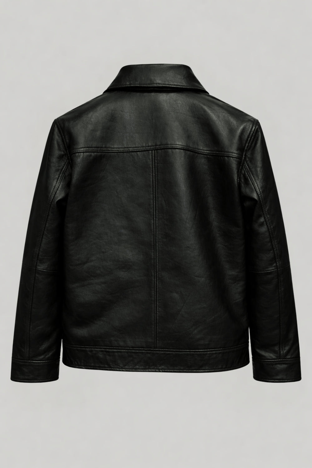 Harrington Leather Jacket in Black RRP £269
