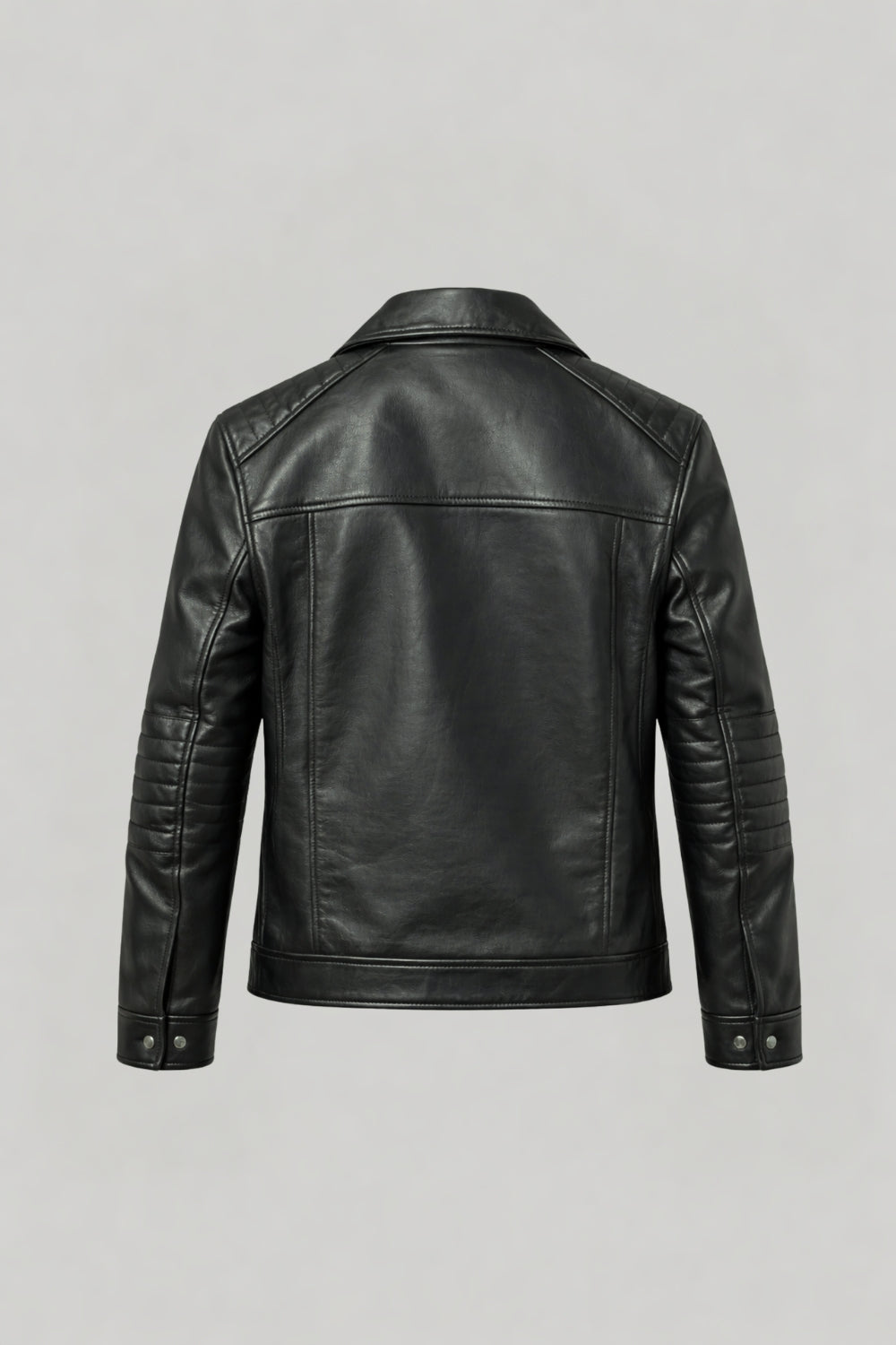 Jude Leather Biker Jacket in Black RRP £269