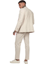 Load image into Gallery viewer, Lukus Two Piece Linen Suit in Beige RRP £299

