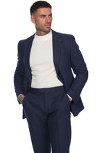 Load image into Gallery viewer, Lukus Two Piece Linen Suit in Navy RRP £299
