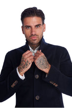 Load image into Gallery viewer, Greyson Single Breasted Navy Wool Coat RRP £135
