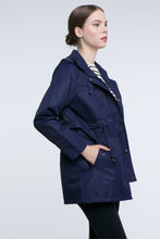 Load image into Gallery viewer, Elle Festival Short Parka in Navy RRP £129
