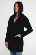 Load image into Gallery viewer, Elle Ladies Alice Wool Coat in Black RRP £179
