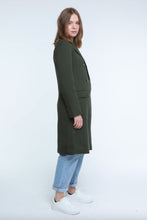 Load image into Gallery viewer, Elle Double Breasted Long  Coat in Green RRP £179
