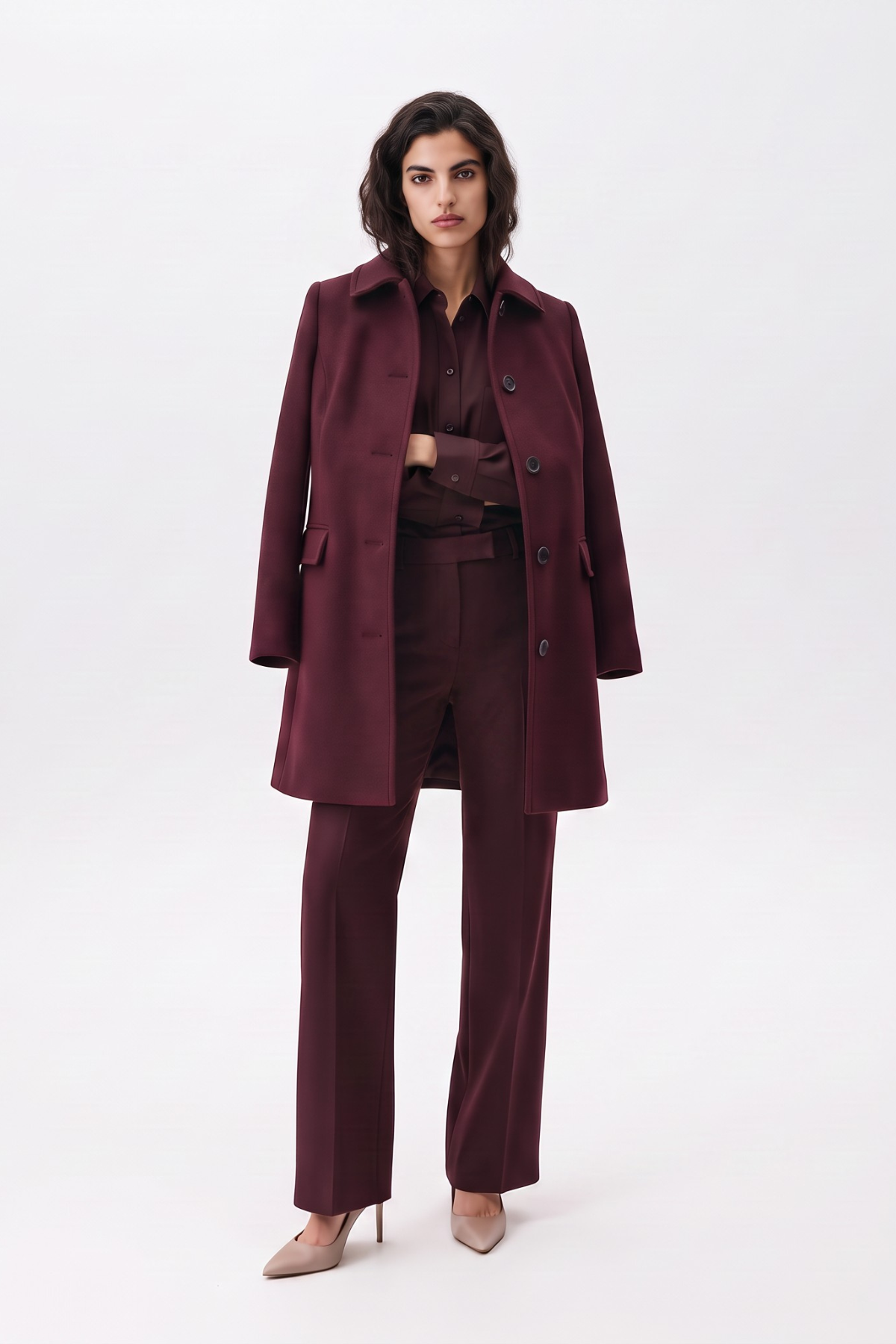 Pepper Coat Burgundy RRP £179