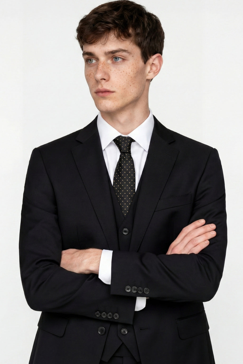 Raffi Harry Brown Suit Jacket in Black RRP £99