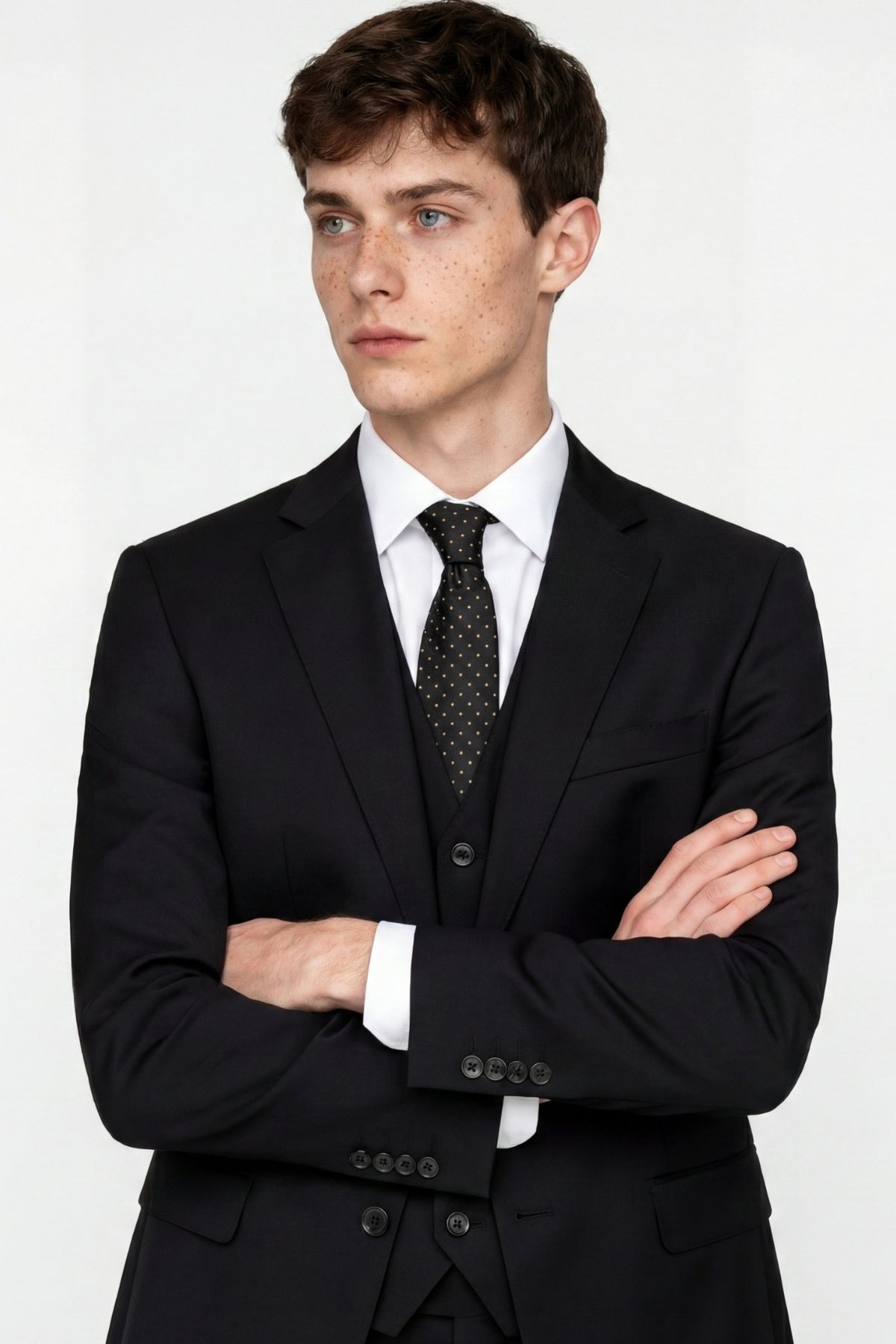 Raffi Harry Brown Suit Jacket in Black RRP £99