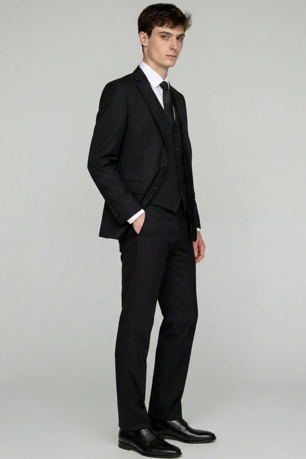 Raffi Harry Brown Suit Jacket in Black RRP £99