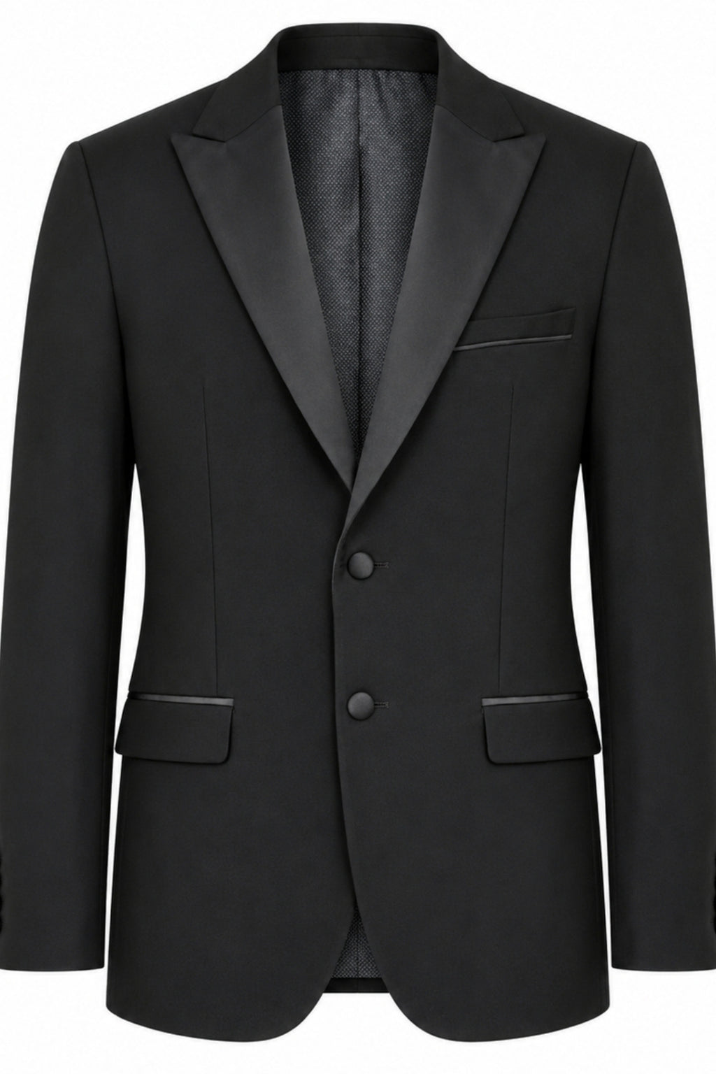Raffi Harry Brown Tux Suit Jacket in Black RRP £110