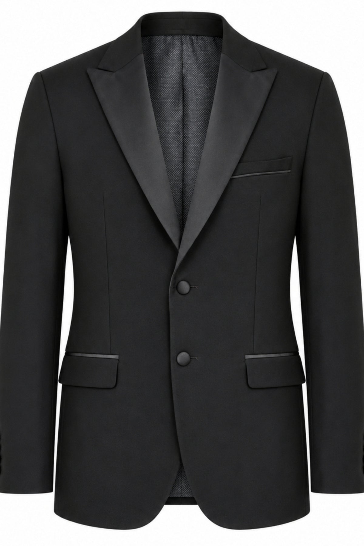 Raffi Harry Brown Tux Suit Jacket in Black RRP £110