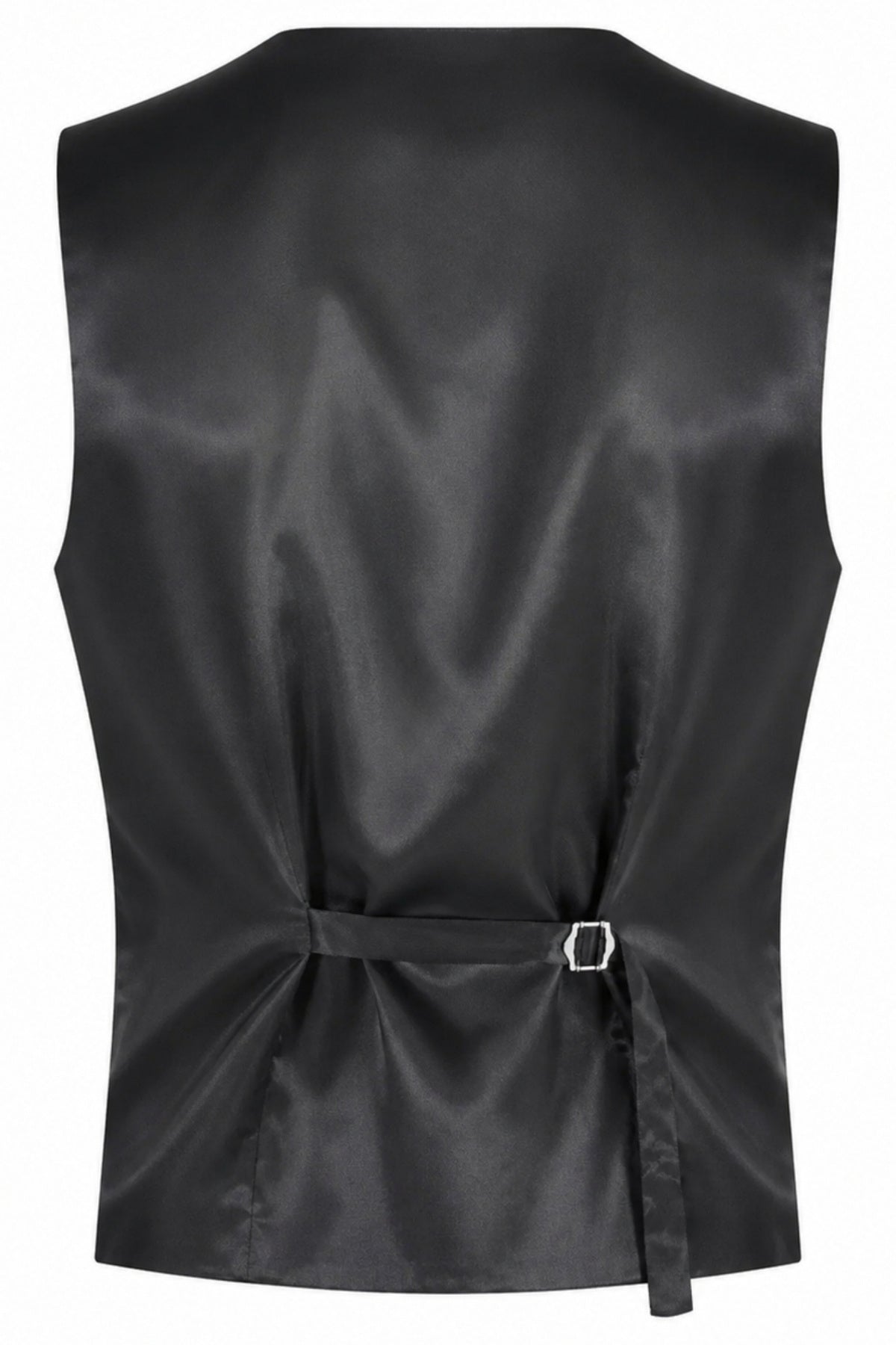 Raffi Harry Brown Tux Suit Waistcoat in Black RRP £40