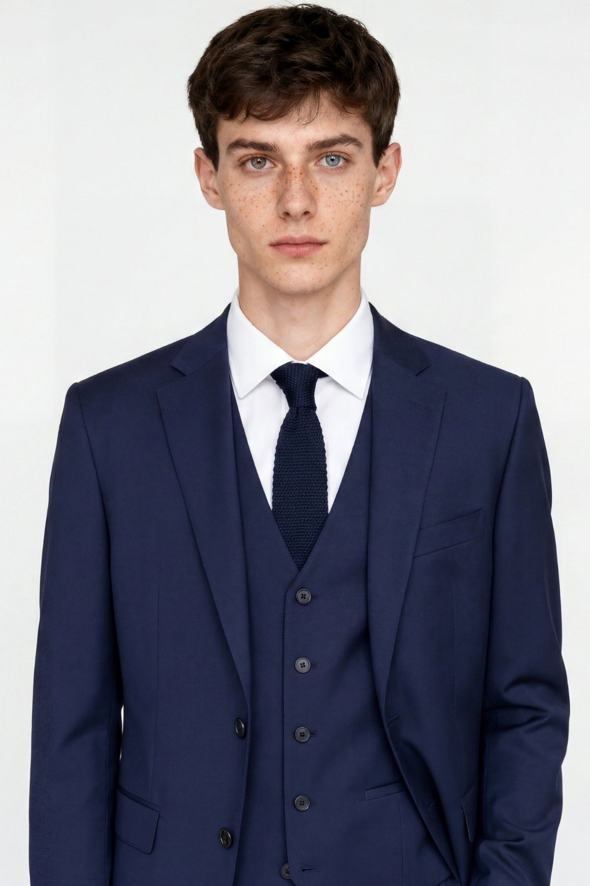 Raffi Harry Brown Suit Jacket in Navy RRP £99