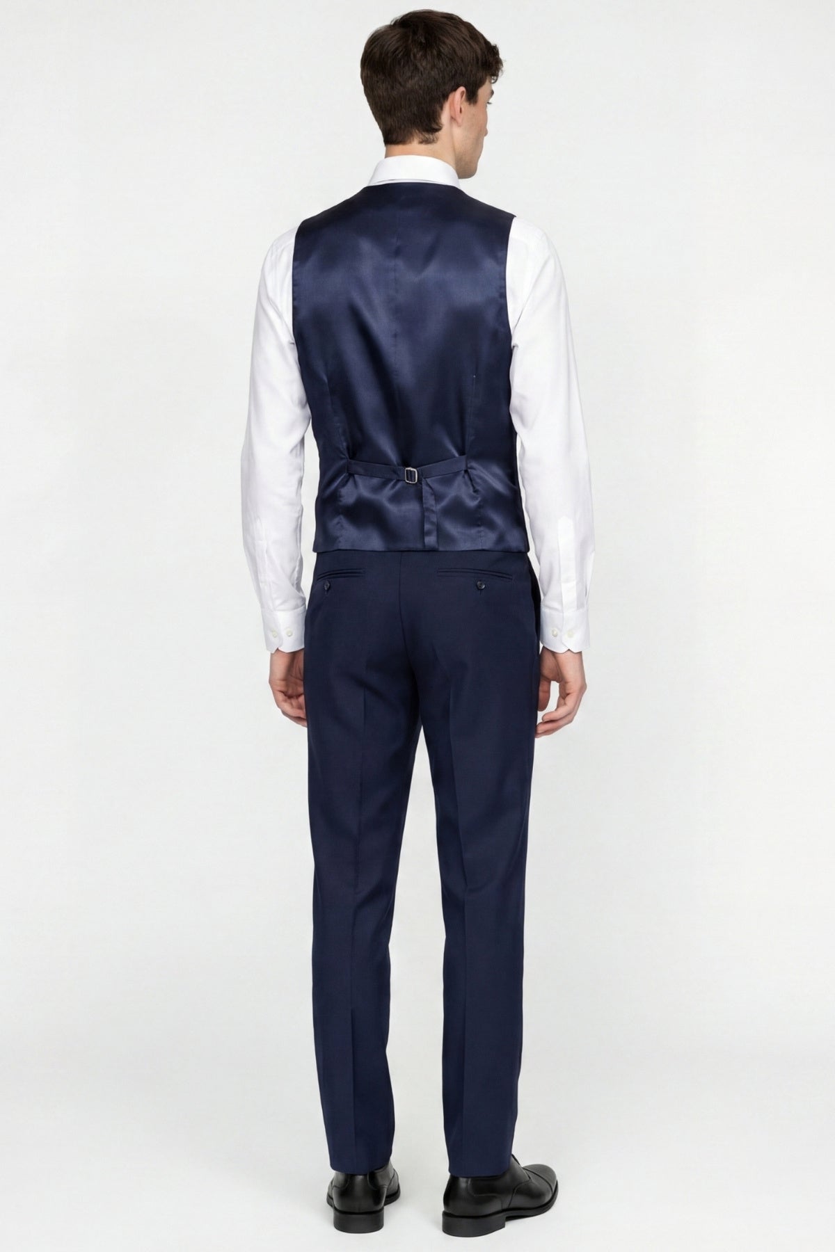 Raffi Harry Brown Suit Waisstcoat in Navy RRP £40