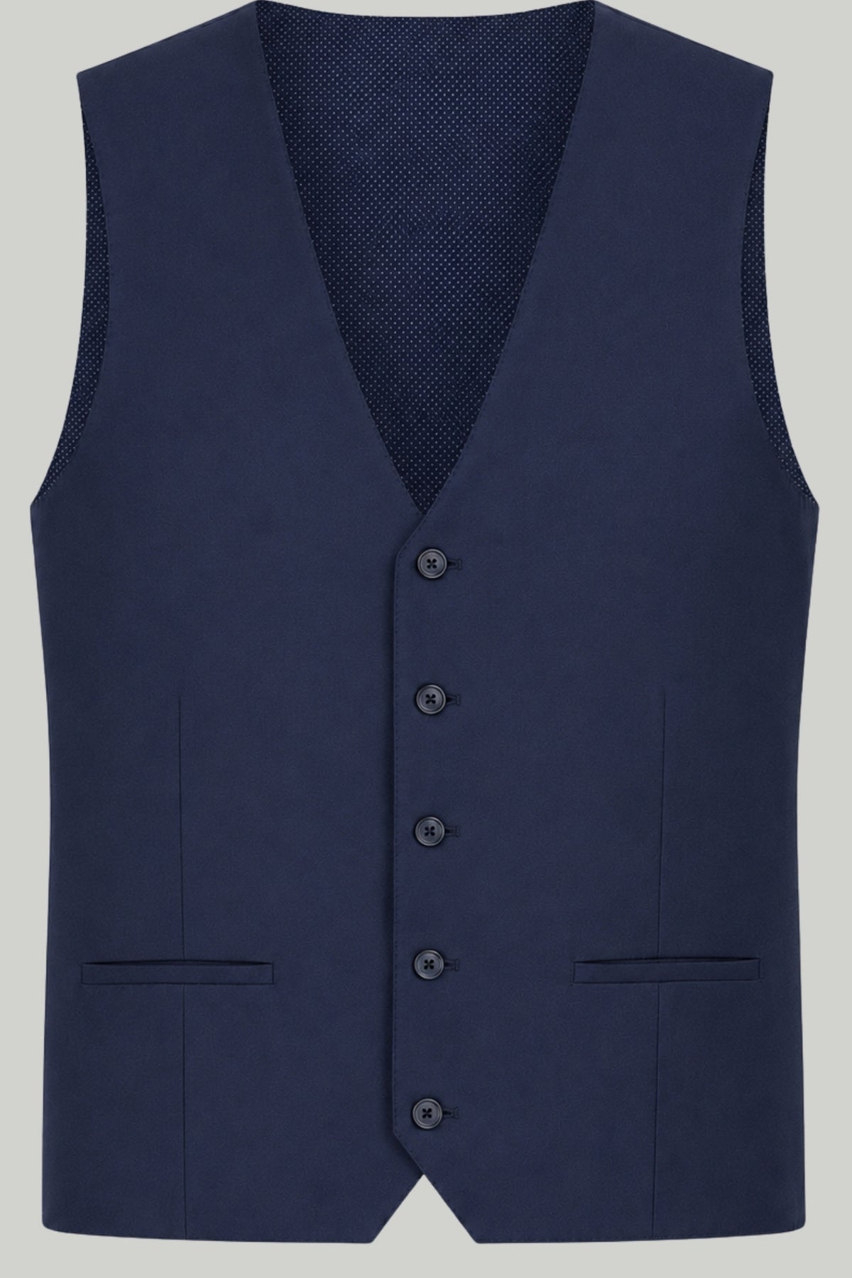 Raffi Harry Brown Suit Waisstcoat in Navy RRP £40