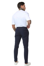 Load image into Gallery viewer, Deakin Cotton Linen Seersucker Trouser Navy RRP £89
