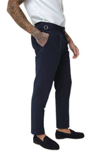 Load image into Gallery viewer, Deakin Cotton Linen Seersucker Trouser Navy Blue RRP £89
