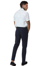 Load image into Gallery viewer, Deakin Cotton Linen Seersucker Trouser Navy Blue RRP £89
