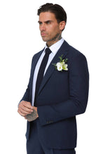 Load image into Gallery viewer, Decorate Cotton Linen Blend Blazer in Navy RRP £159
