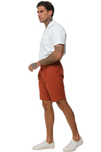 Load image into Gallery viewer, Decorate Cotton Linen Blend Shorts in Clay RRP £69
