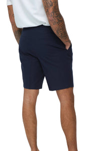 Decorate Cotton Linen Blend Shorts in Navy RRP £69