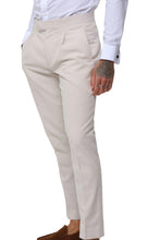 Load image into Gallery viewer, Decorate Cotton Linen Blend Trouser in Stone RRP £89
