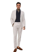 Load image into Gallery viewer, Decorate Cotton Linen Blend Trouser in Stone RRP £89
