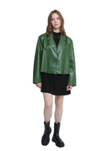 Load image into Gallery viewer, Elle Pu Jacket in Green RRP £129
