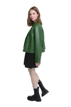Load image into Gallery viewer, Elle Pu Jacket in Green RRP £129

