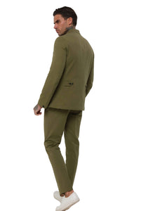 Deakin Cotton Linen Seersucker Blazer in Green RRP £159