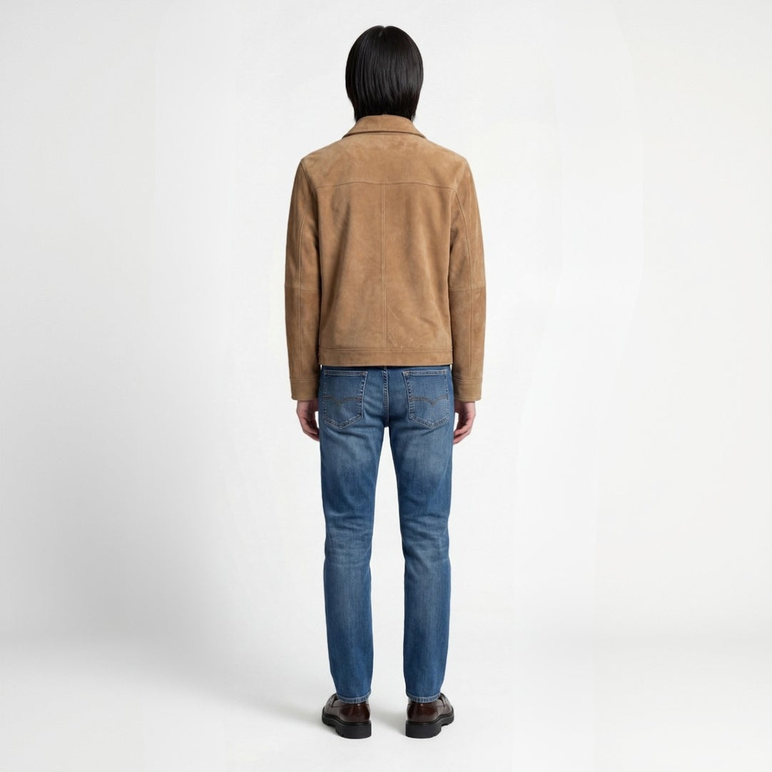 Suede Jacket in Camel RRP £299