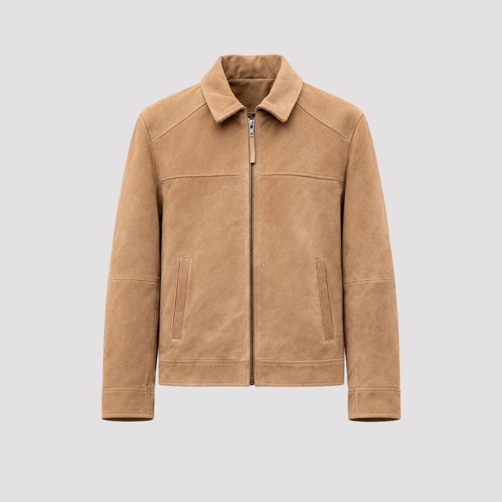 Suede Jacket in Camel RRP £299