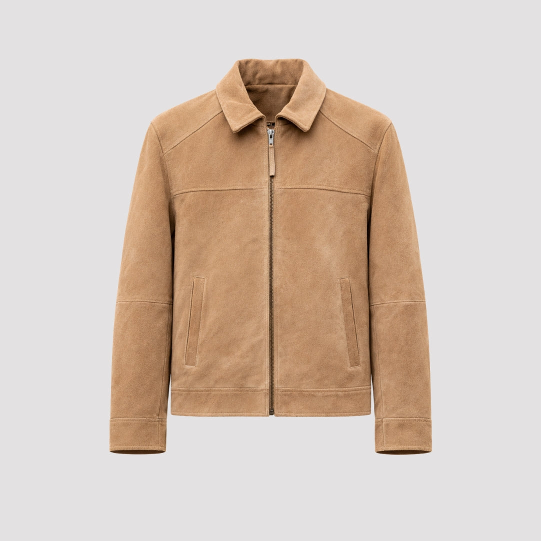 Suede Jacket in Camel RRP £299