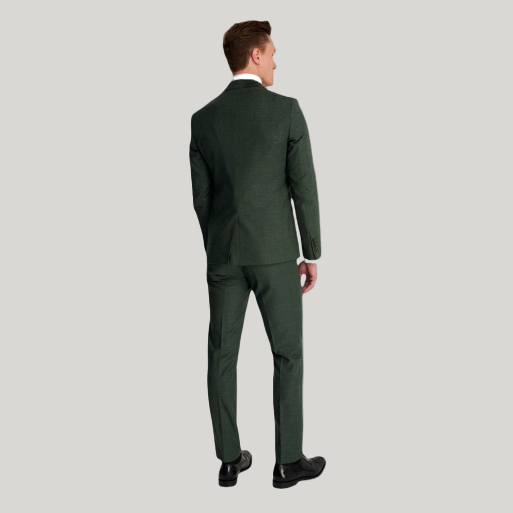 Sandro Slim Fit Linen Look Suit Jacket in Green RRP £129