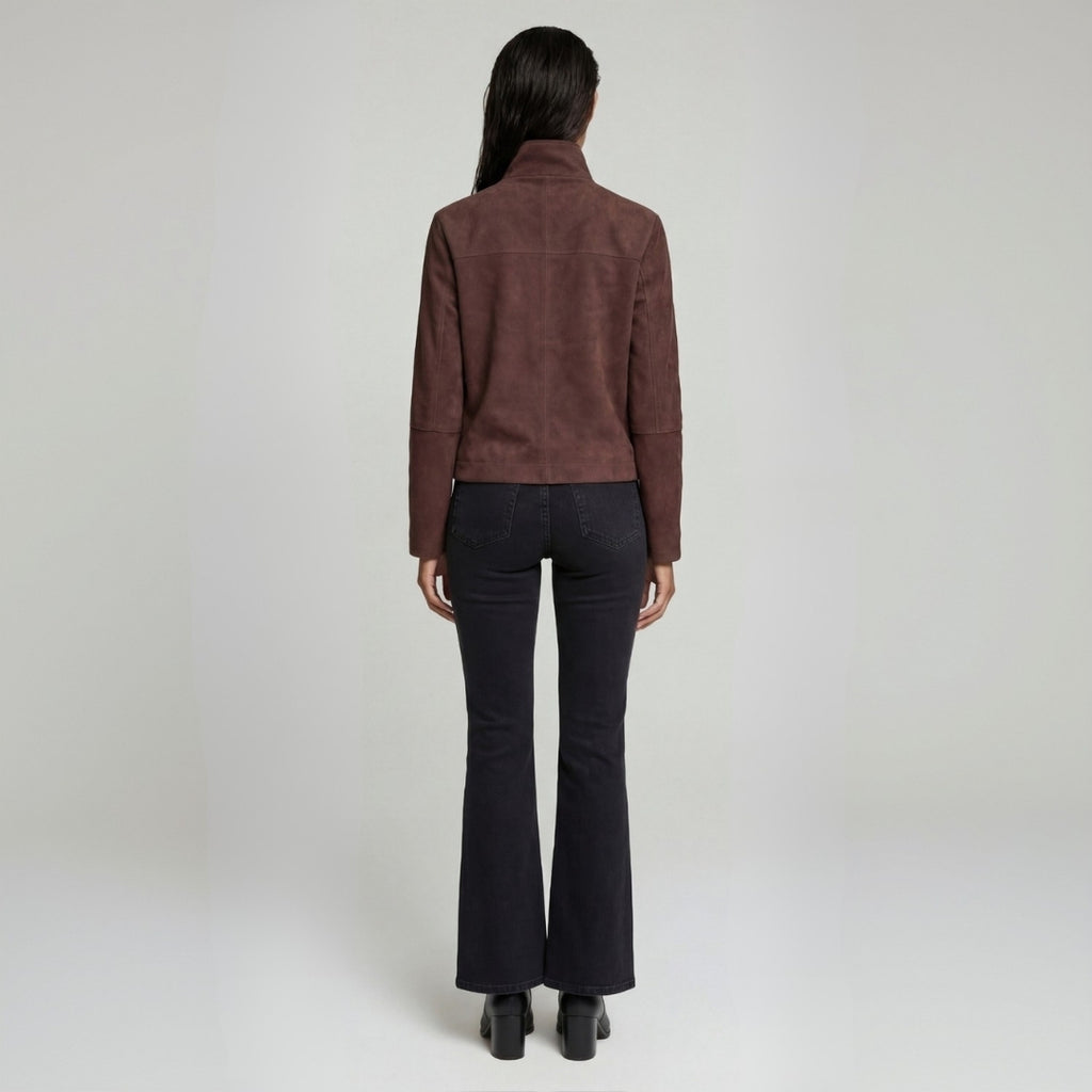 Suede Jacket in Brown RRP £289