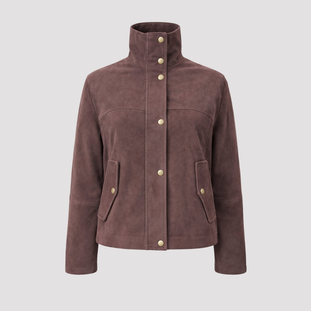 Suede Jacket in Brown RRP £289