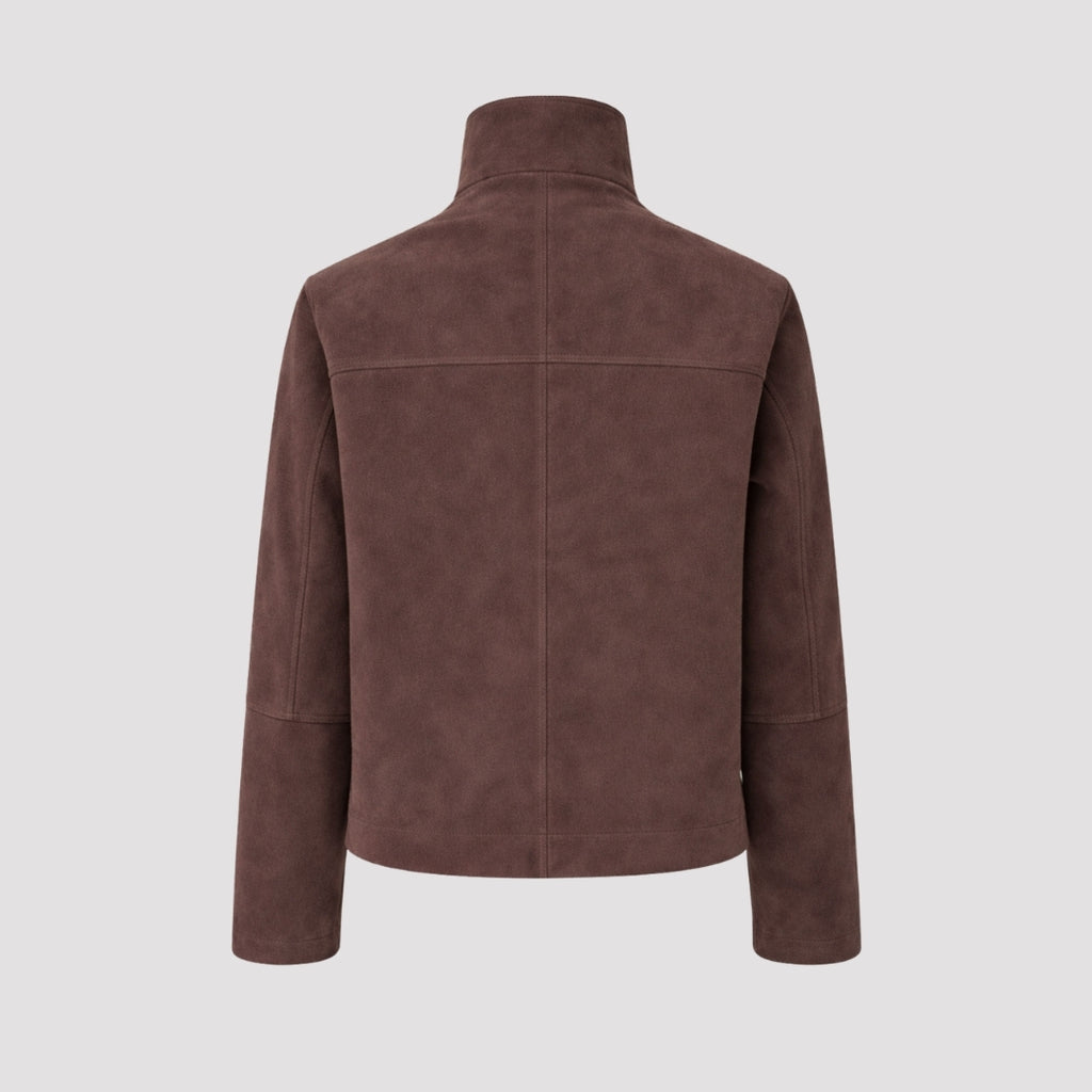 Suede Jacket in Brown RRP £289