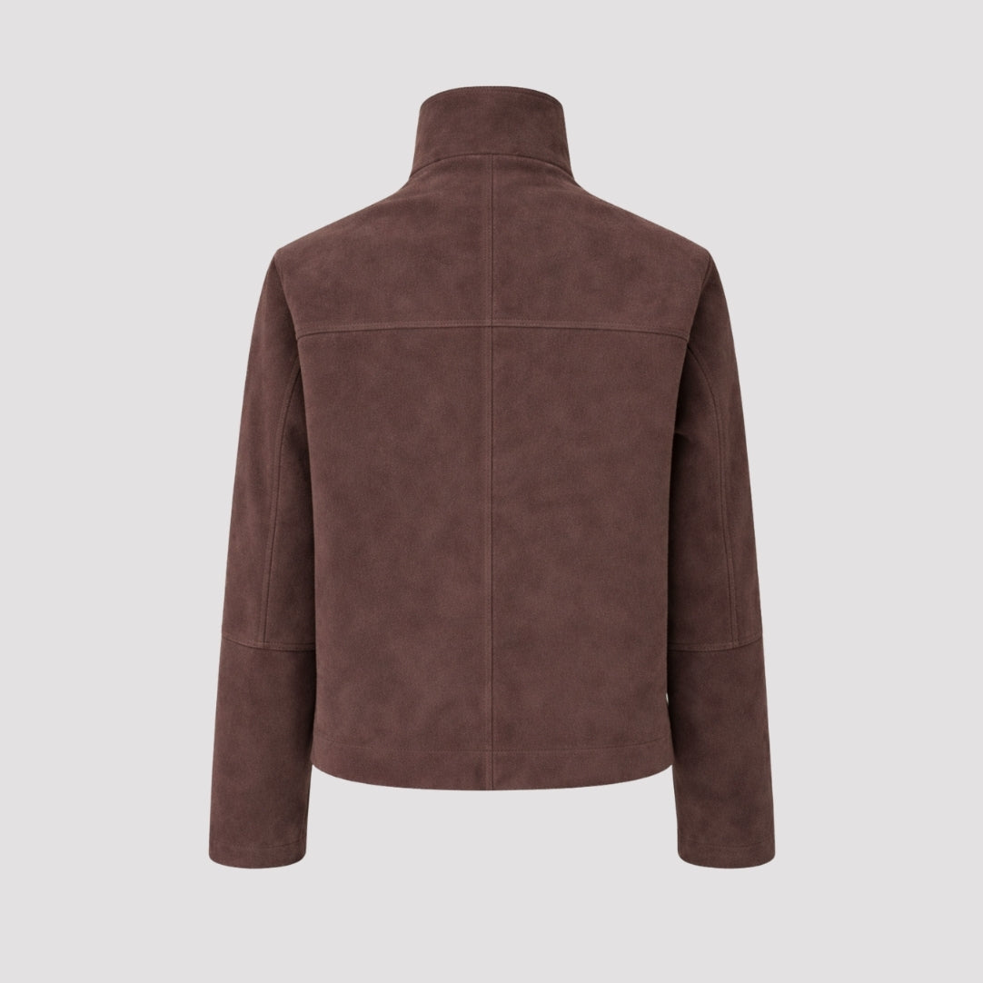 Suede Jacket in Brown RRP £289