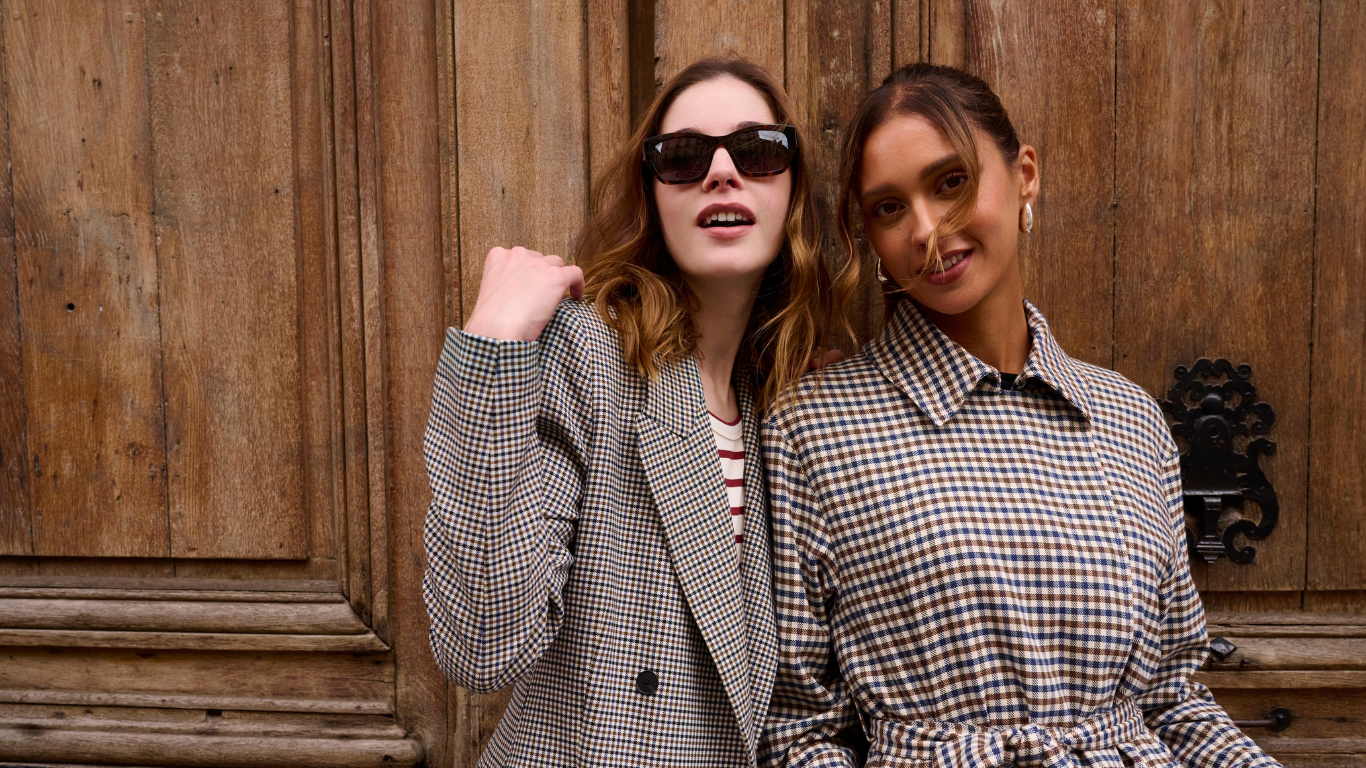 Women wearing a coat