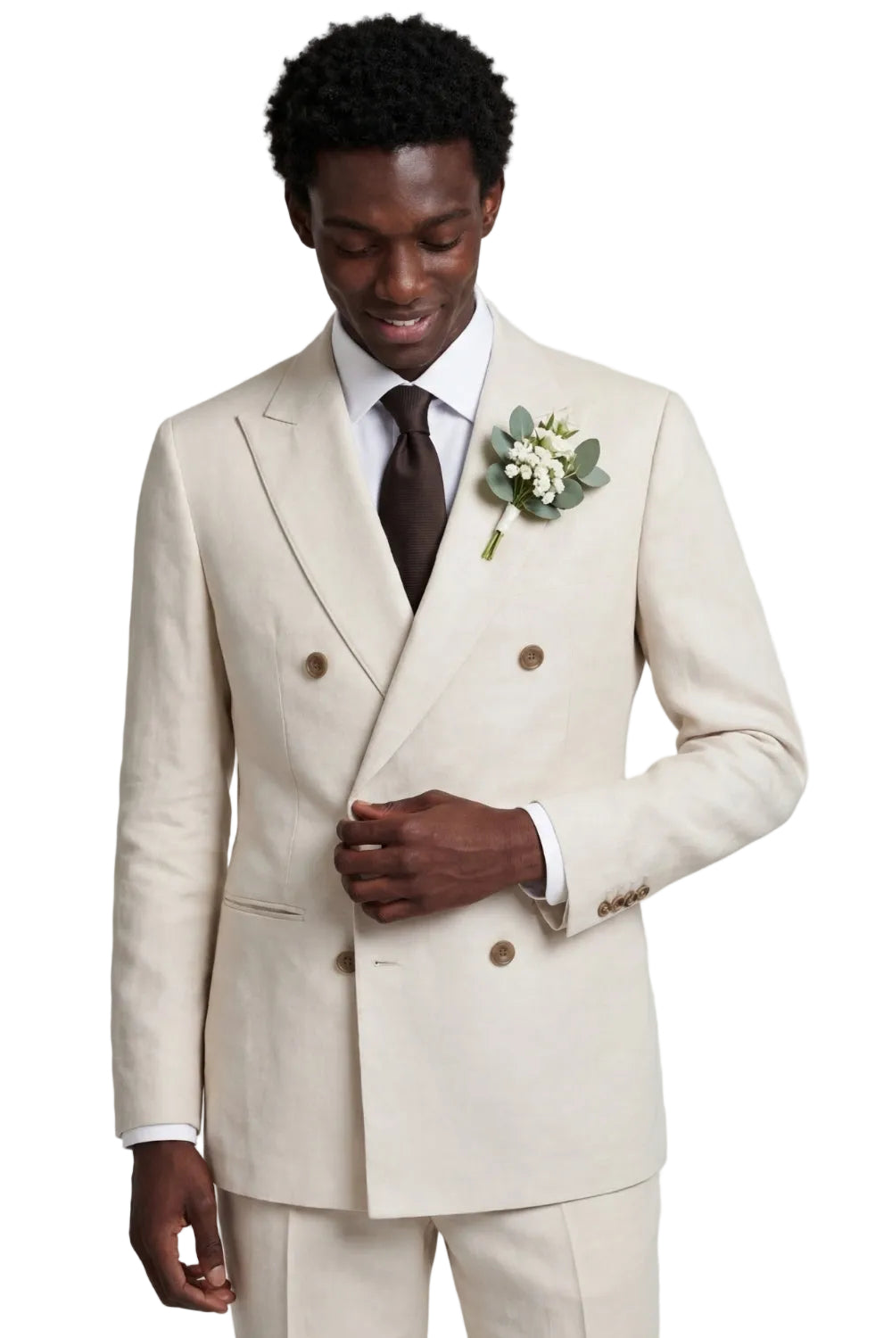 Giacomo Slim Fit Double Breasted Suit Jacket RRP £185