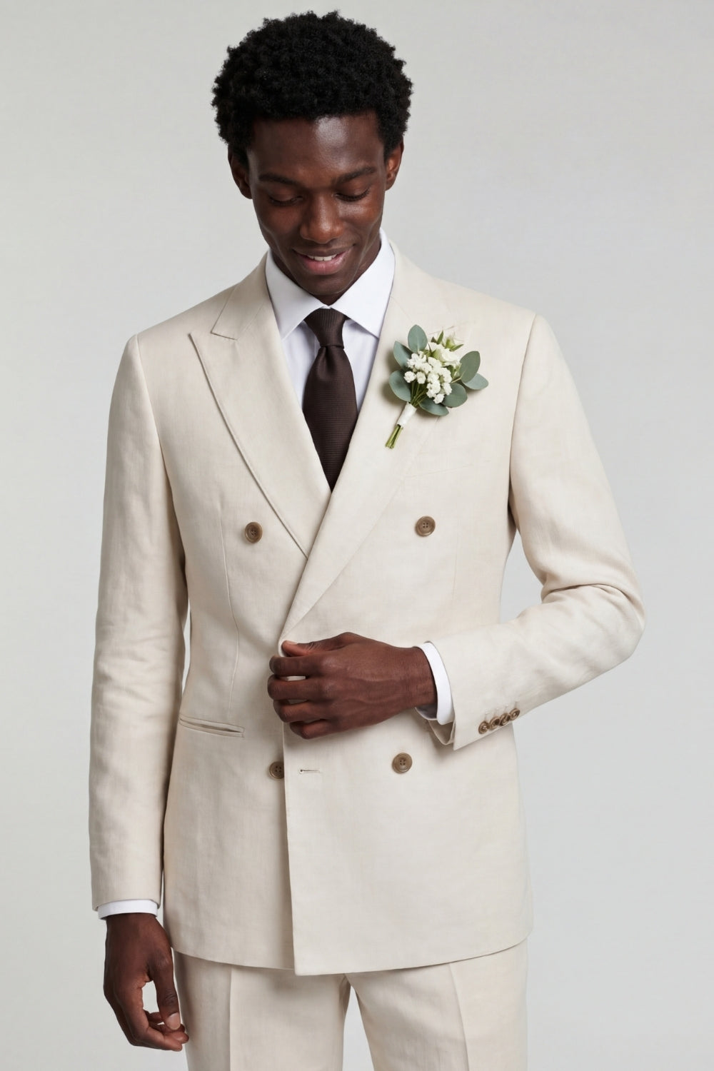 Giacomo Slim Fit Double Breasted Suit Jacket RRP £185