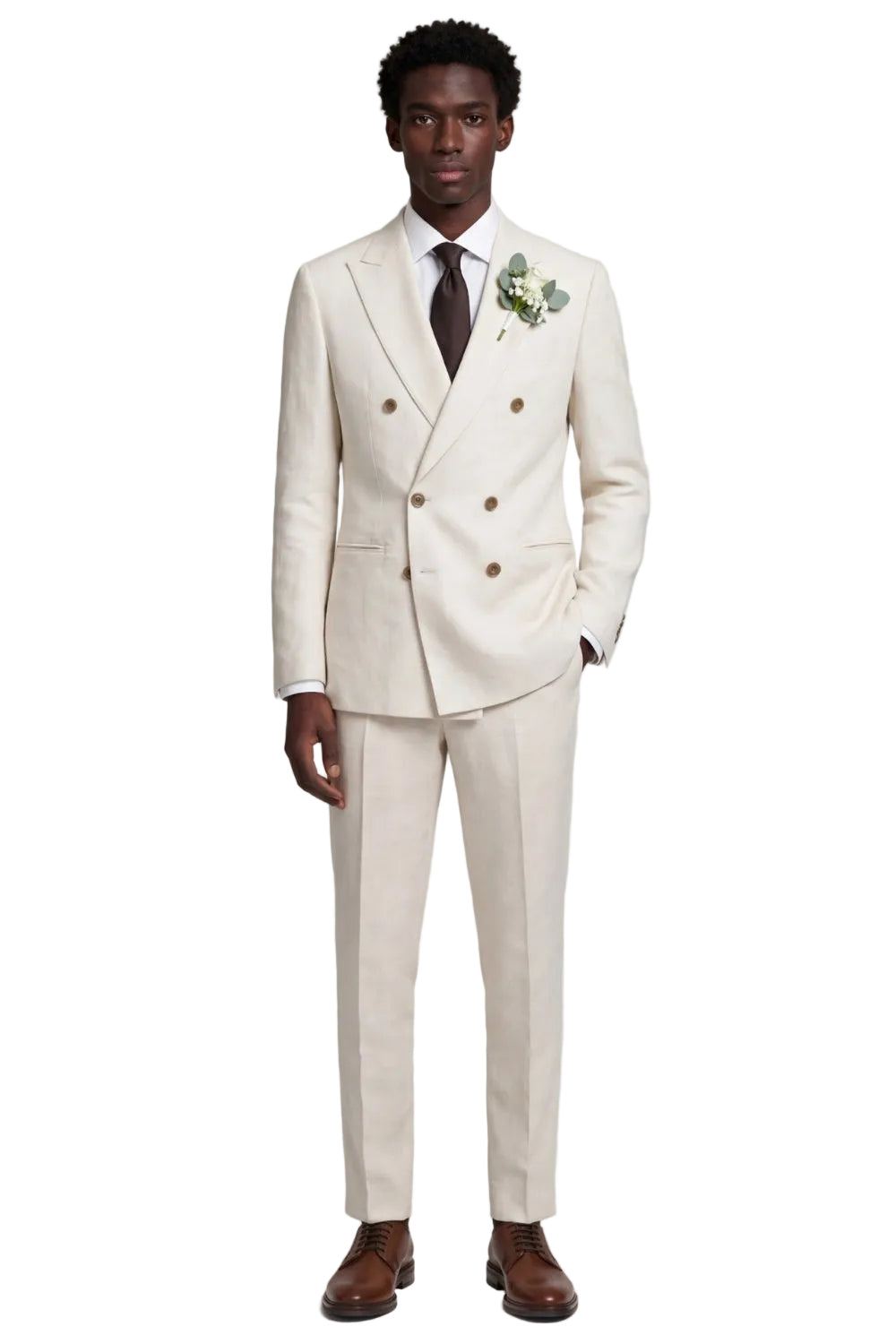 Giacomo Slim Fit Double Breasted Suit Jacket RRP £185